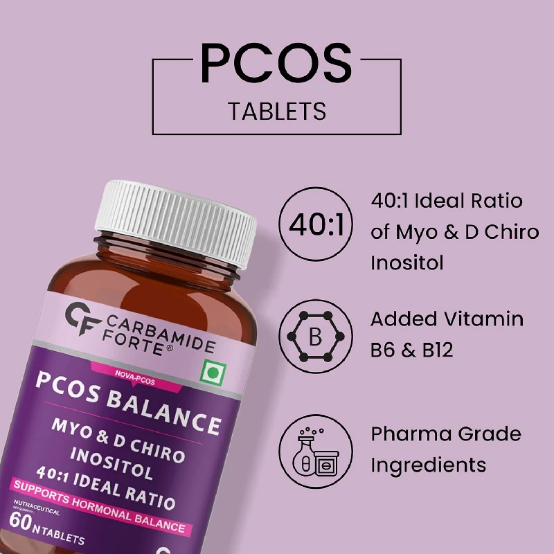 Carbamide Forte PCOS Supplements for Women, 240 g-3.webp
